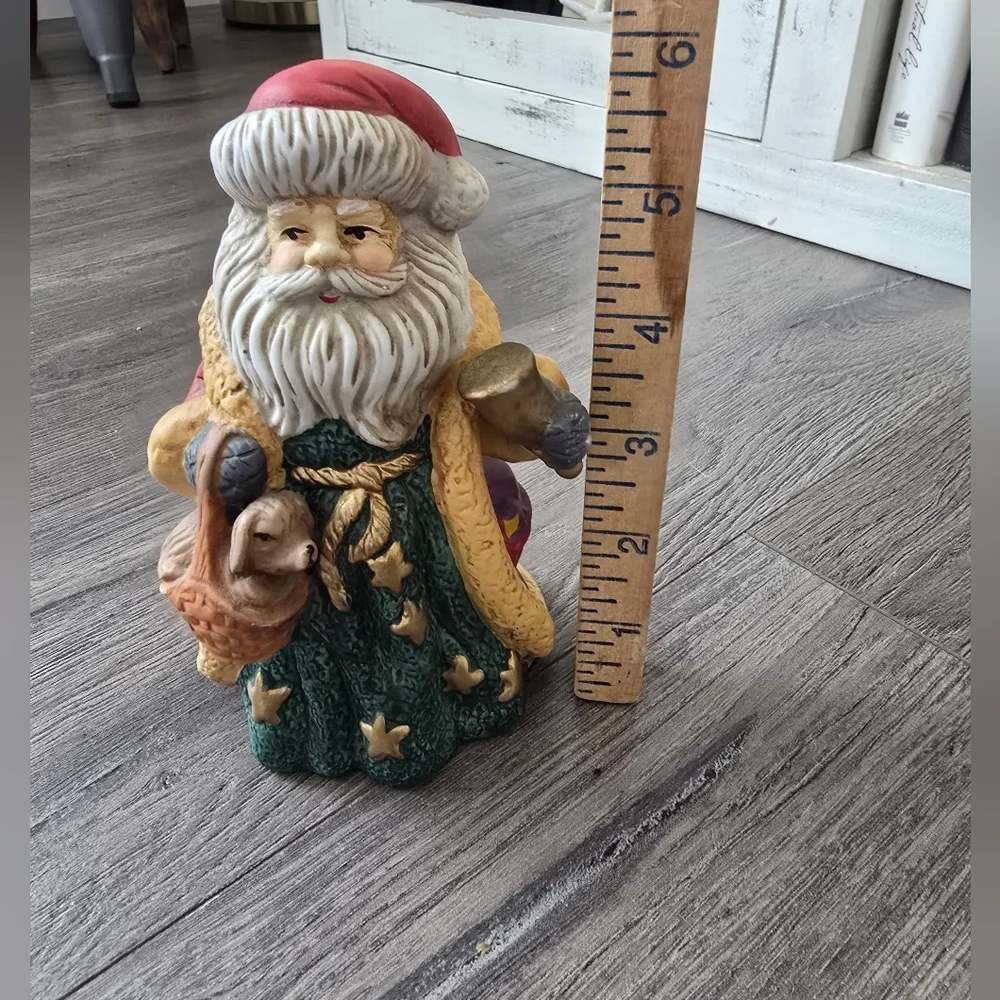 Ceramic Handpainted Santa Christmas Holiday Decor Art Old World